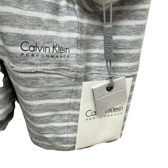 Calvin Klein Performance Womens Top Gray Stripe Tee Plus Size 3X Tunic Tee NWT - Picture 9 of 10